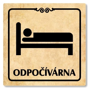 Odpočívárna, 118x118mm, pergamen, Texas
